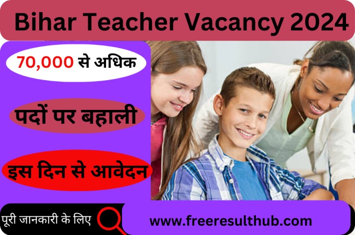 Bihar Teacher Vacancy 2024